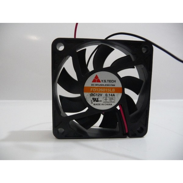 Cooling Fan, FD126015LB, 12 VDC, Y.S. TECH, China 